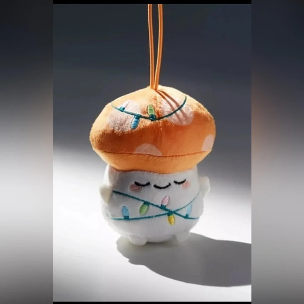 Smoko Kai Mushroom Plushie Ornament, New